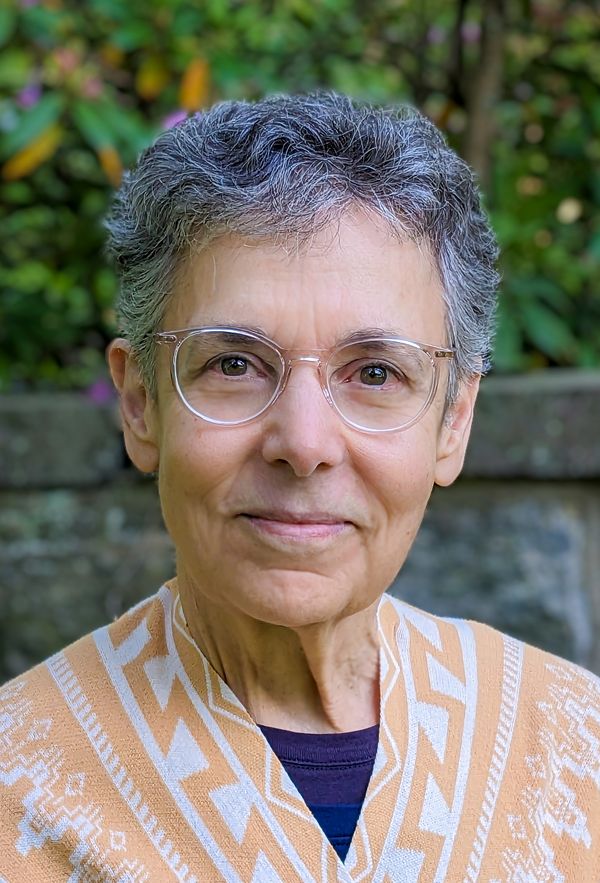 a photographic portrait of Shulamith wearing a pensive but warm expression
